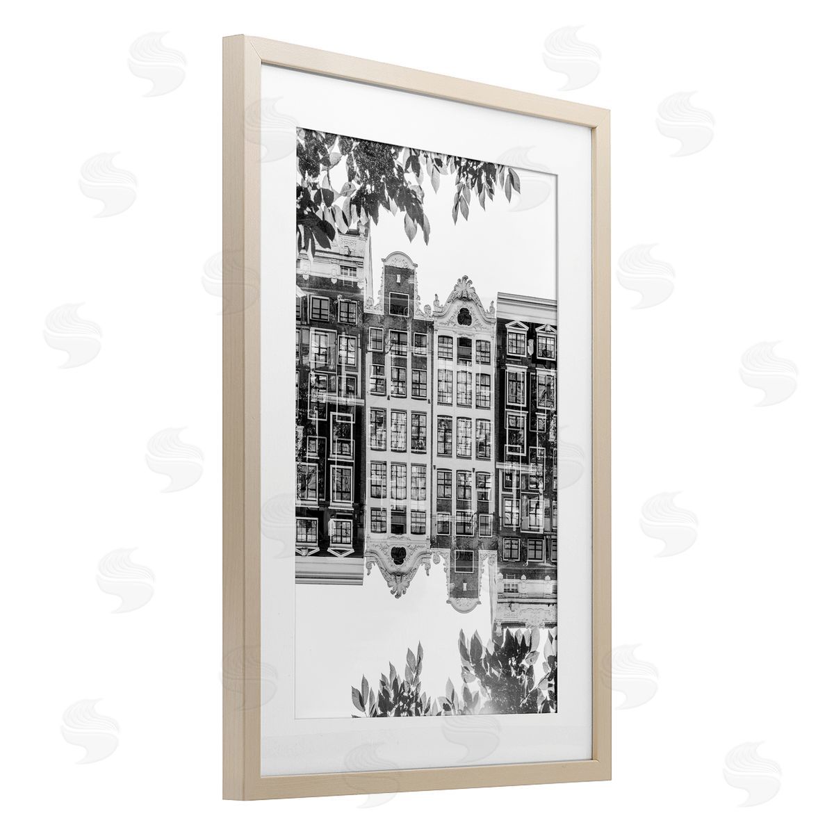 Robin Vandenabeele Reflected Cityscape View Canvas Wall Art Print