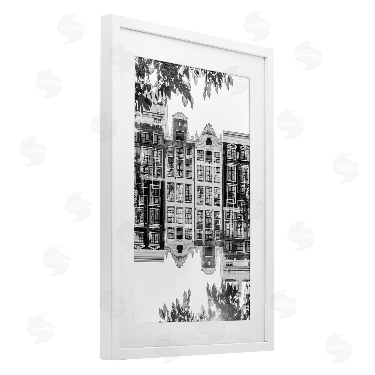 Robin Vandenabeele Reflected Cityscape View Canvas Wall Art Print