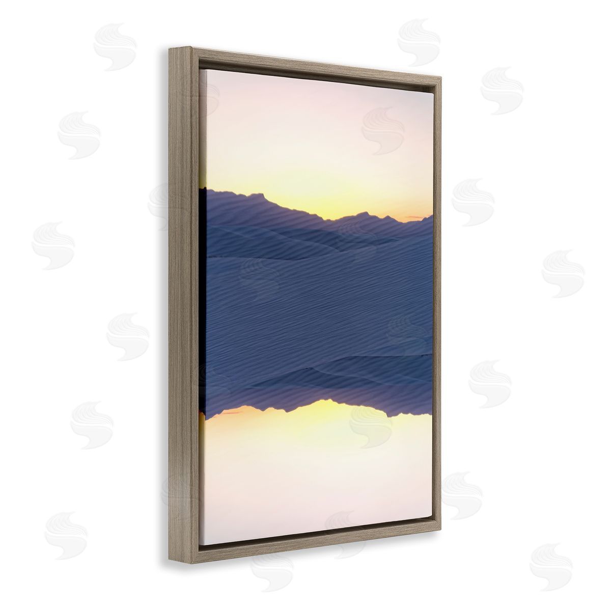 Robin Vandenabeele Desert Sunset Surreal Reflection Canvas Wall Art Print