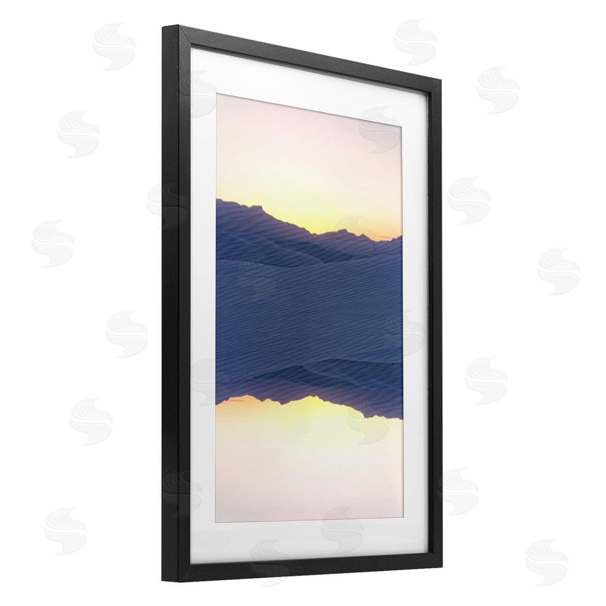 Robin Vandenabeele Desert Sunset Surreal Reflection Canvas Wall Art Print