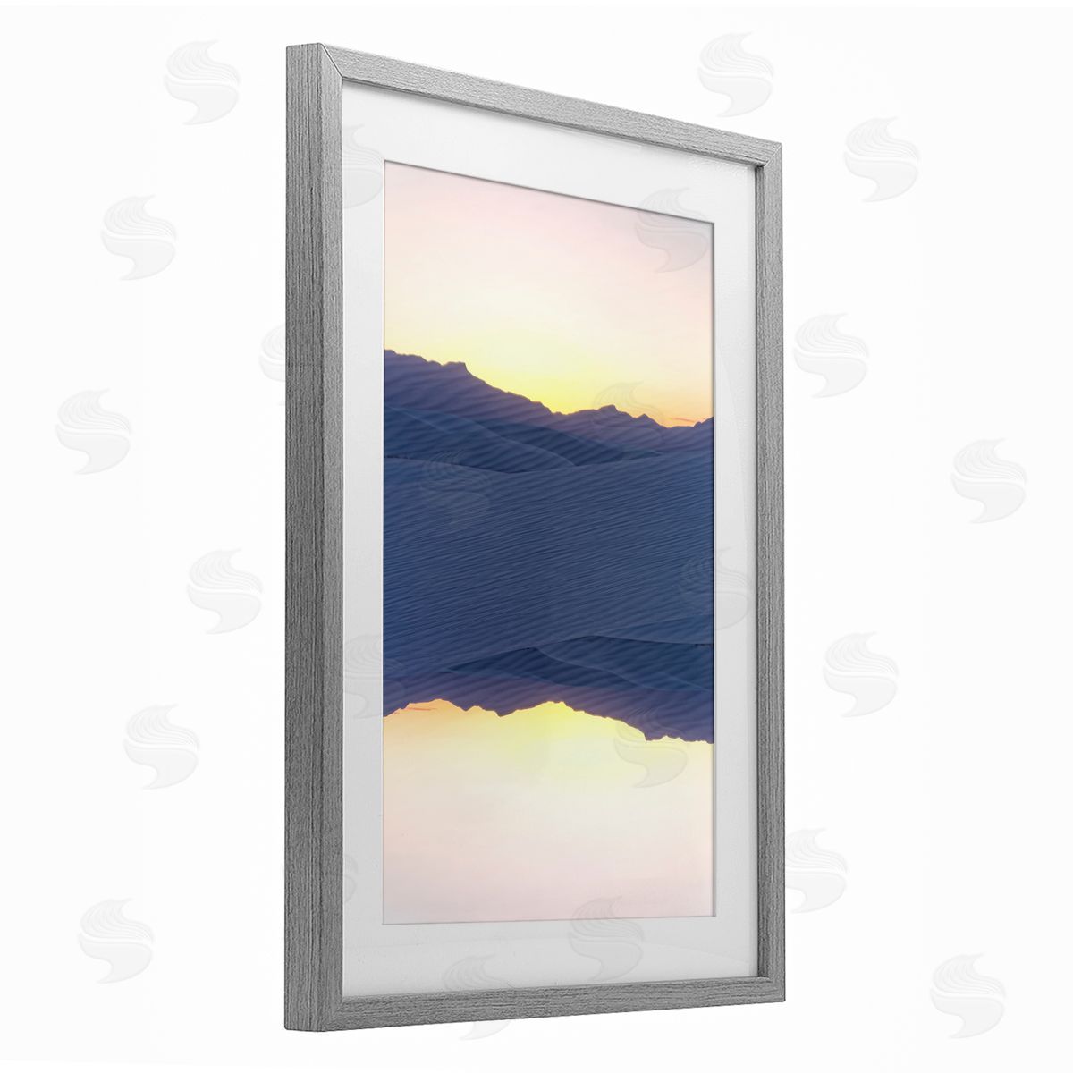 Robin Vandenabeele Desert Sunset Surreal Reflection Canvas Wall Art Print