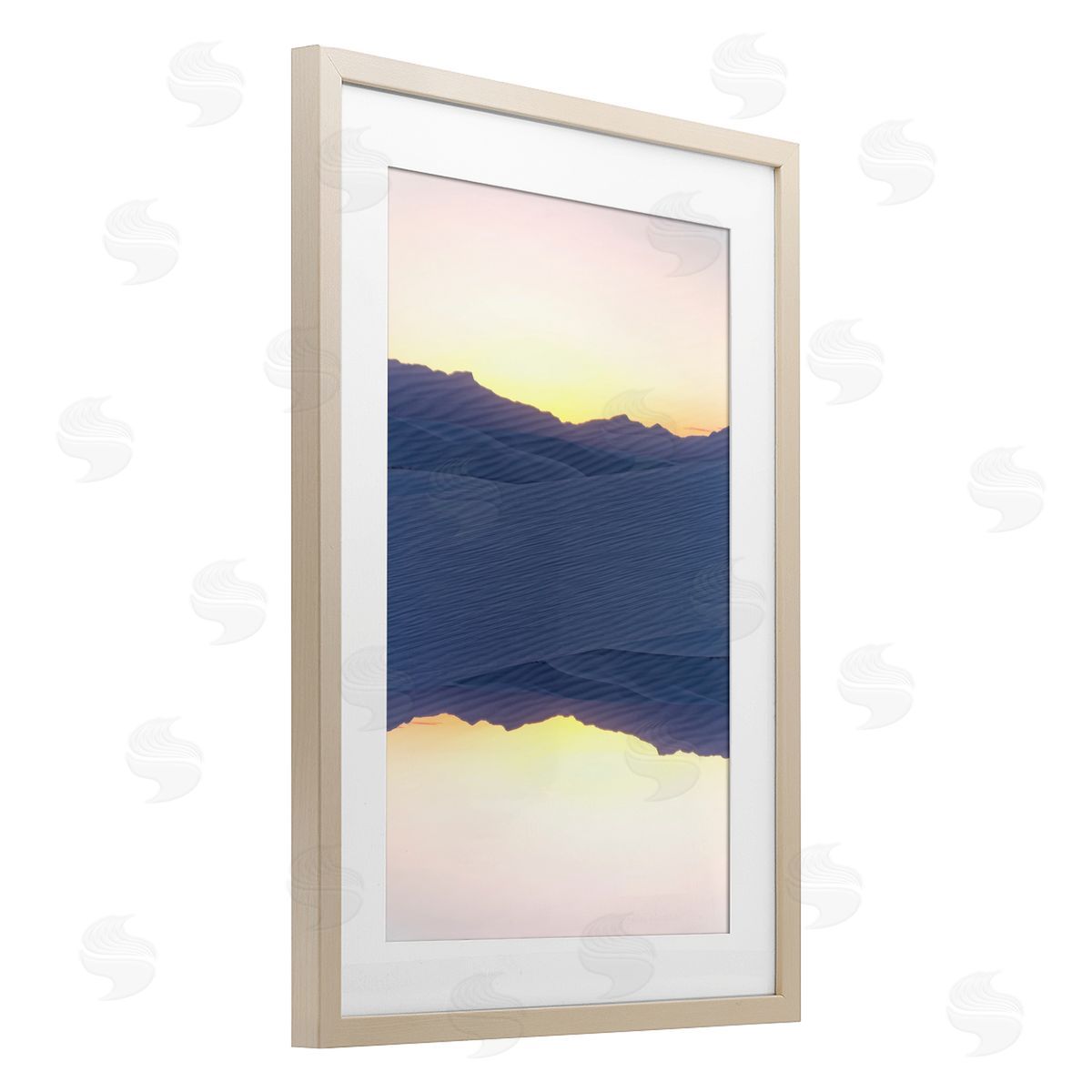 Robin Vandenabeele Desert Sunset Surreal Reflection Canvas Wall Art Print