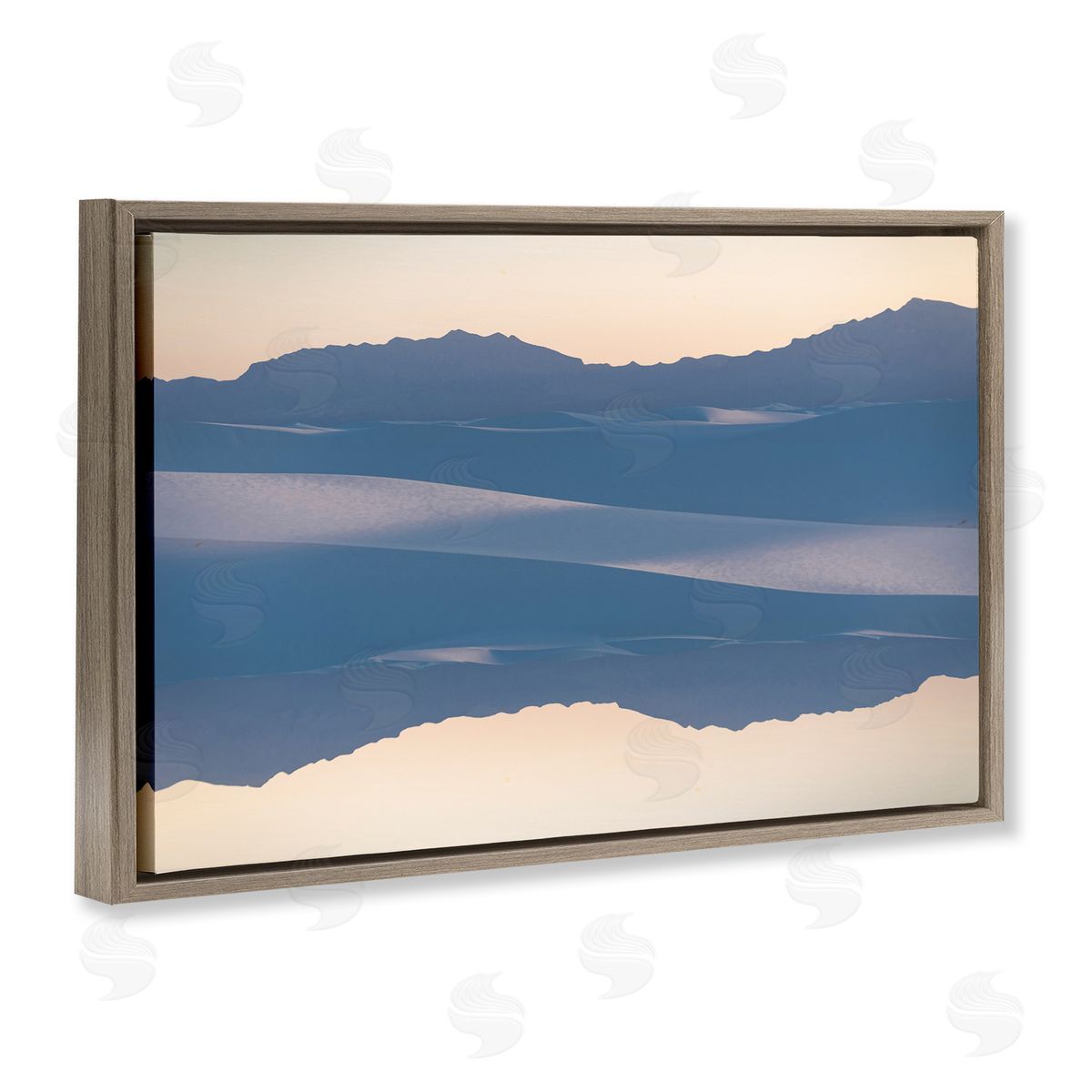 Robin Vandenabeele Subtle Mountain Silhouette Reflection Canvas Wall Art Print