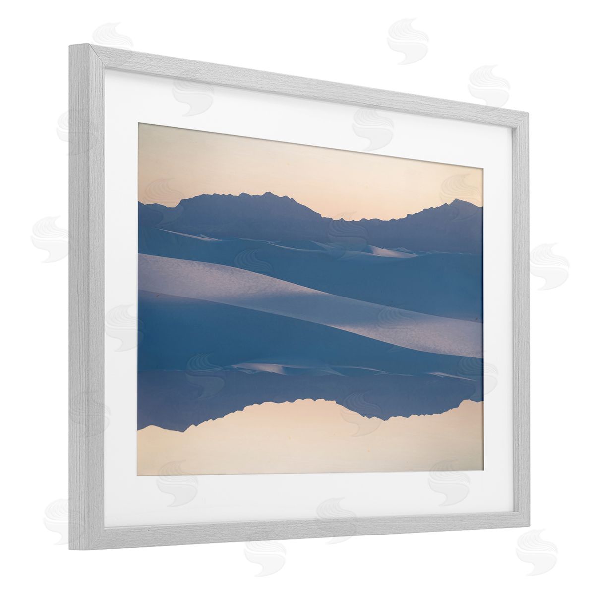 Robin Vandenabeele Subtle Mountain Silhouette Reflection Canvas Wall Art Print