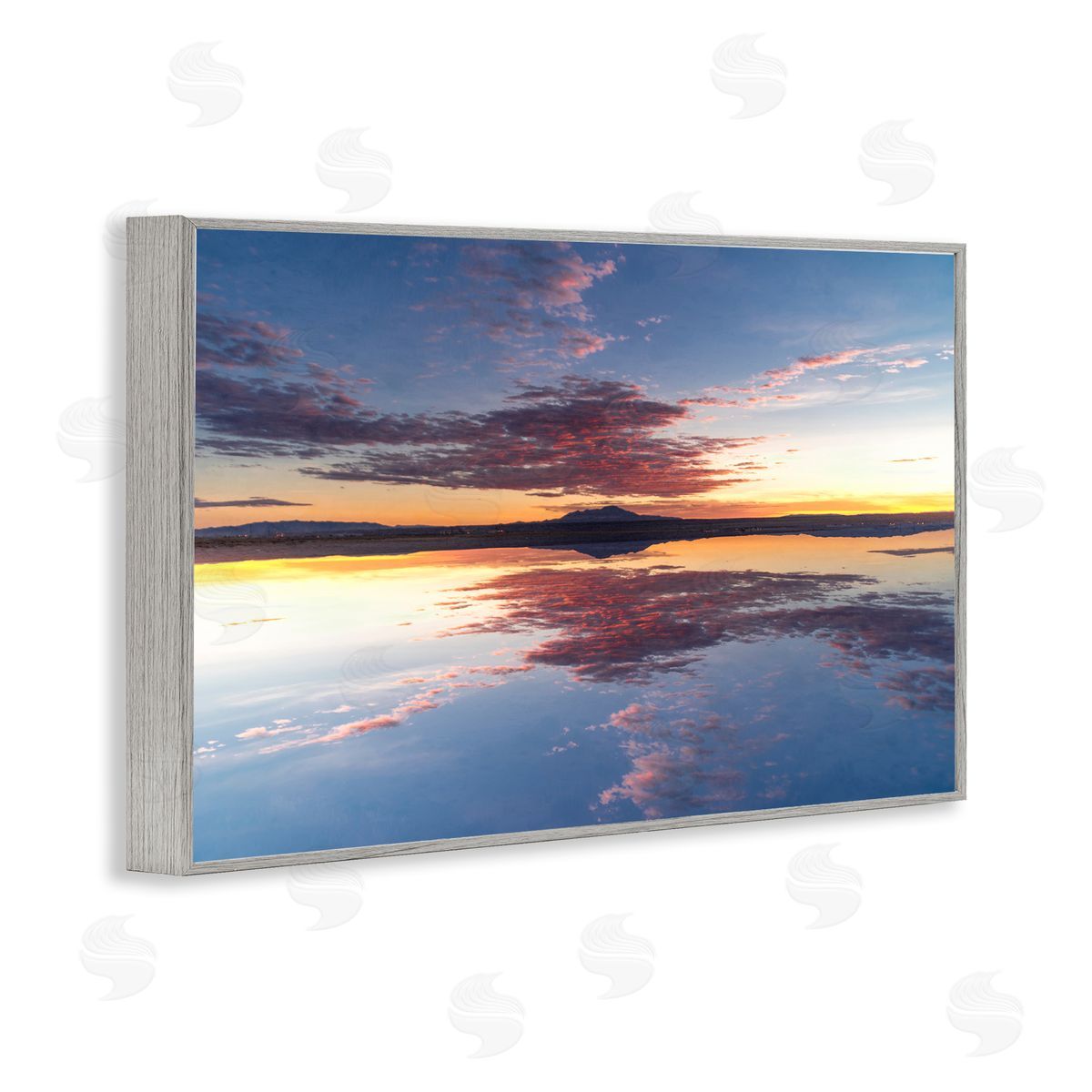 Robin Vandenabeele Calm Sunset Reflection Canvas Wall Art Print