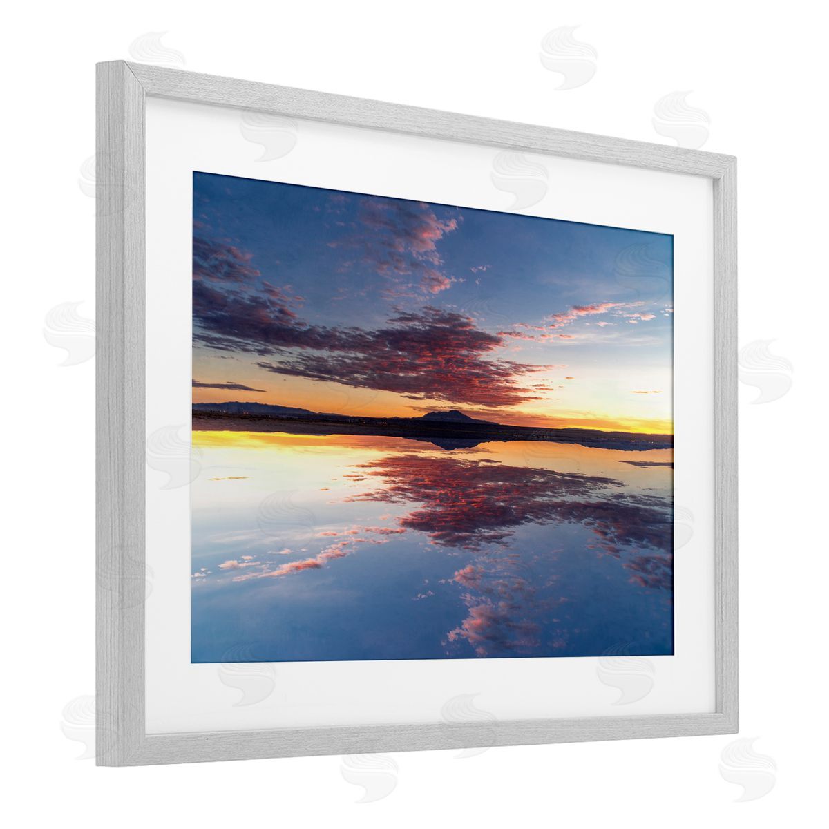 Robin Vandenabeele Calm Sunset Reflection Canvas Wall Art Print