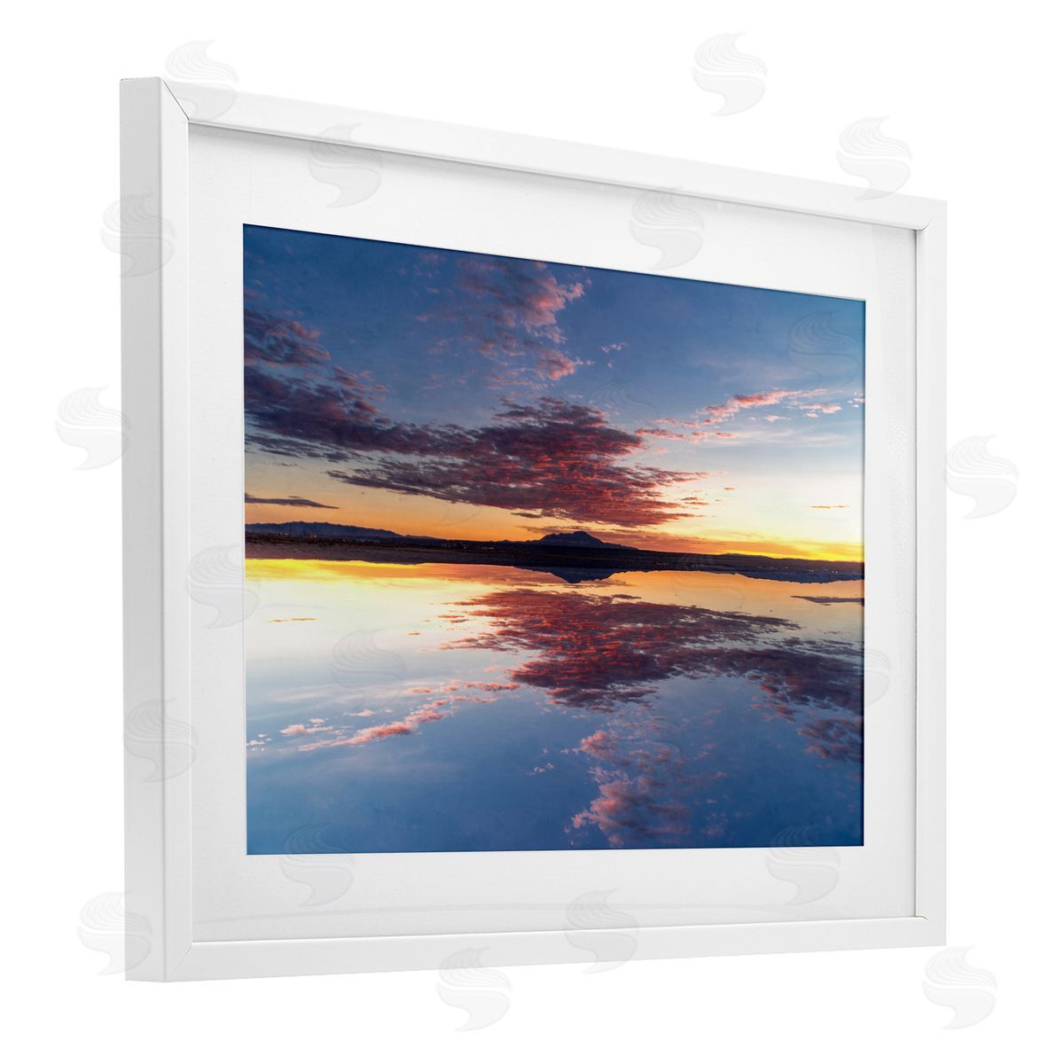 Robin Vandenabeele Calm Sunset Reflection Canvas Wall Art Print