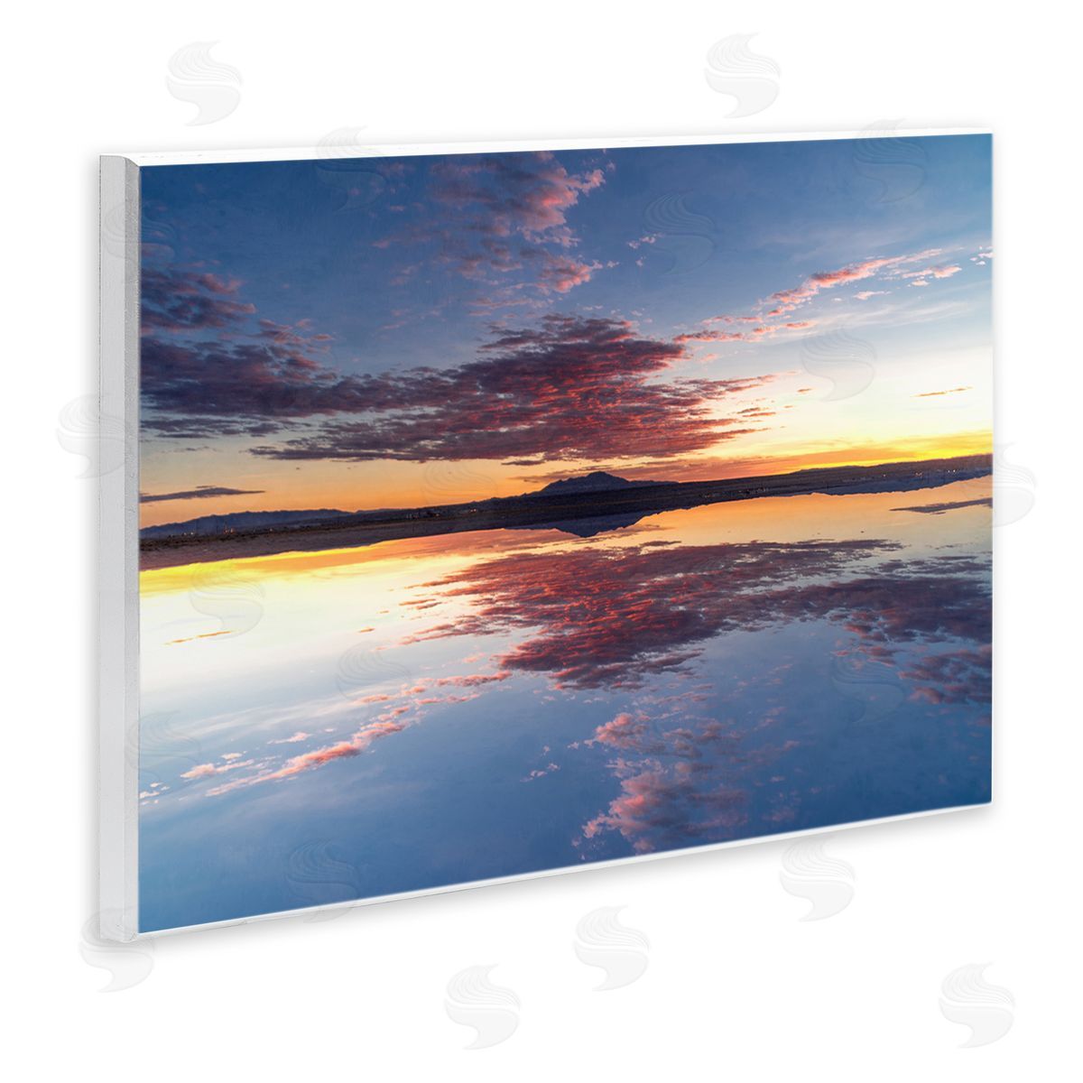 Robin Vandenabeele Calm Sunset Reflection Canvas Wall Art Print