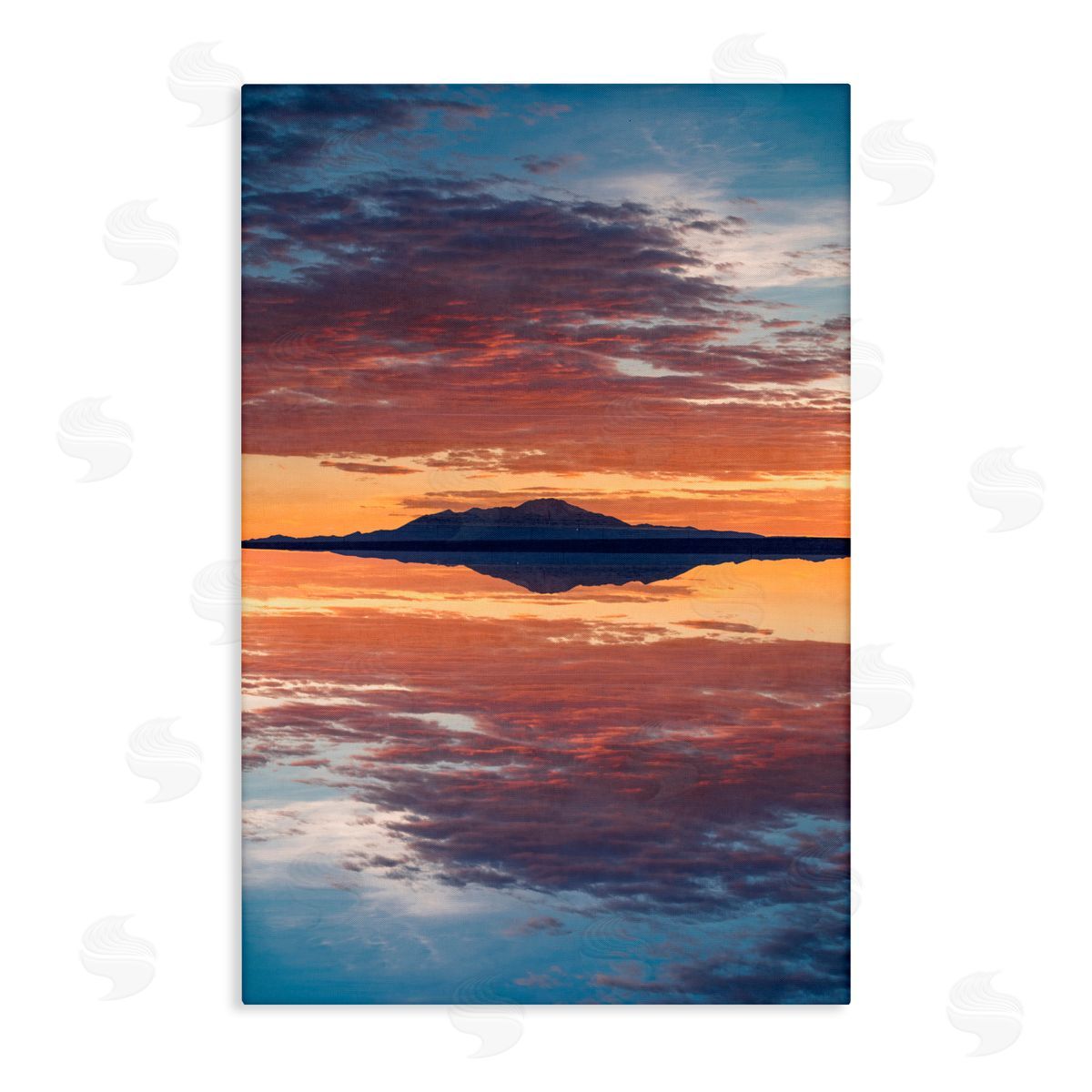 Robin Vandenabeele Sunset Sea Reflection Canvas Wall Art Print