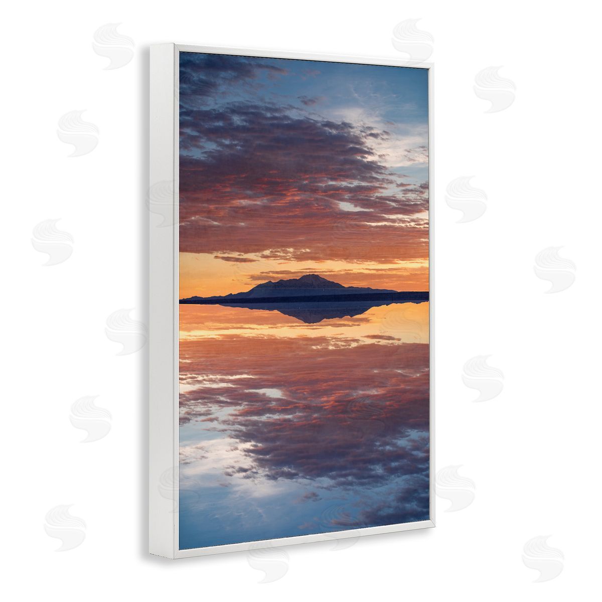 Robin Vandenabeele Sunset Sea Reflection Canvas Wall Art Print
