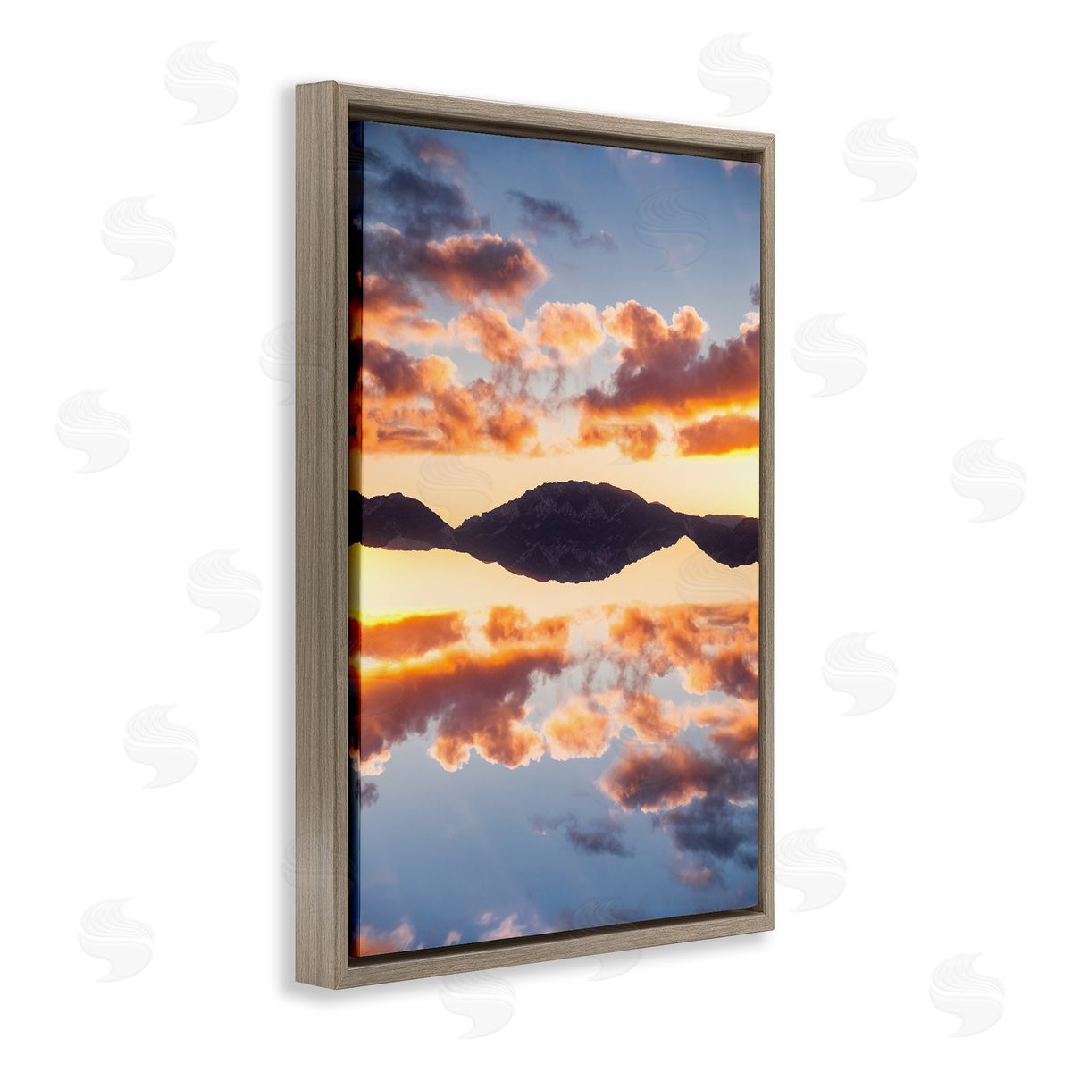 Robin Vandenabeele Vibrant Sunset Reflection Canvas Wall Art Print