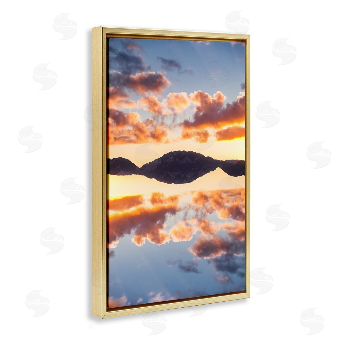 Robin Vandenabeele Vibrant Sunset Reflection Canvas Wall Art Print