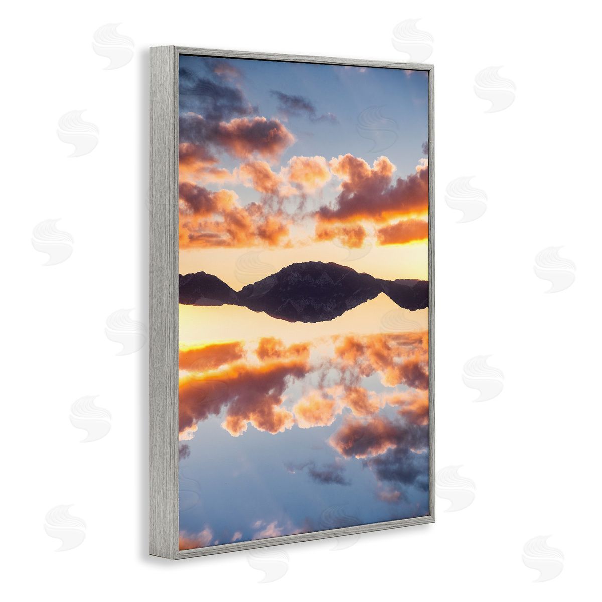 Robin Vandenabeele Vibrant Sunset Reflection Canvas Wall Art Print