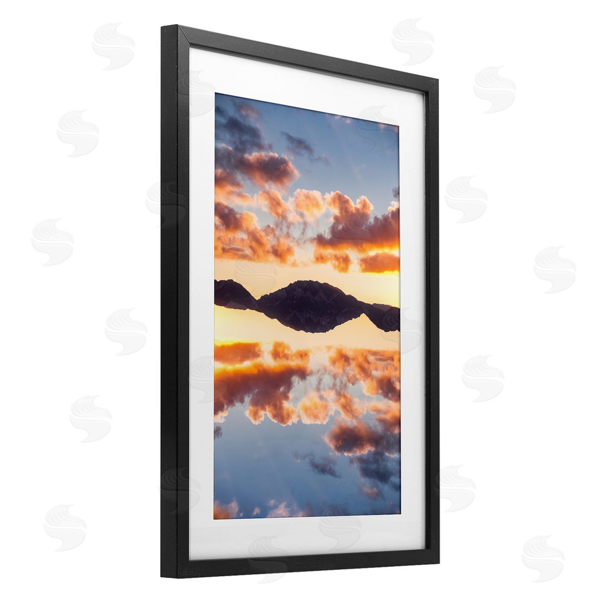 Robin Vandenabeele Vibrant Sunset Reflection Canvas Wall Art Print