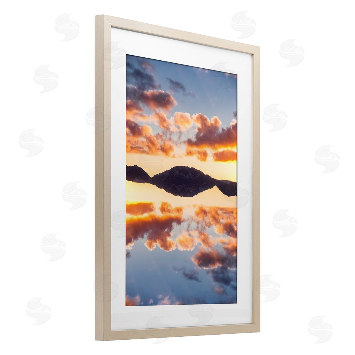 Robin Vandenabeele Vibrant Sunset Reflection Canvas Wall Art Print
