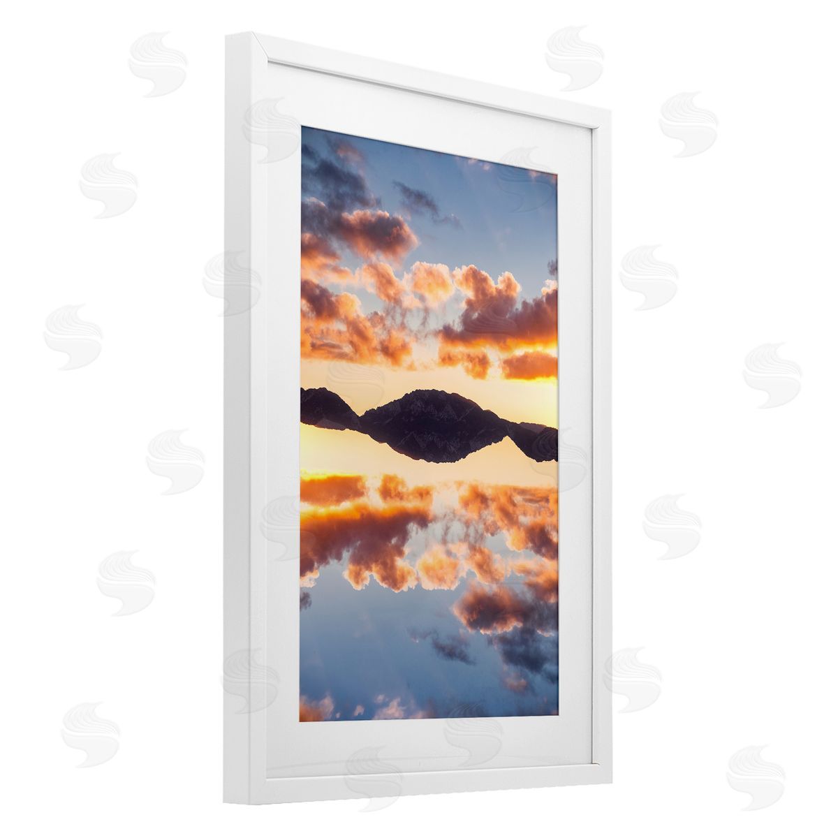Robin Vandenabeele Vibrant Sunset Reflection Canvas Wall Art Print