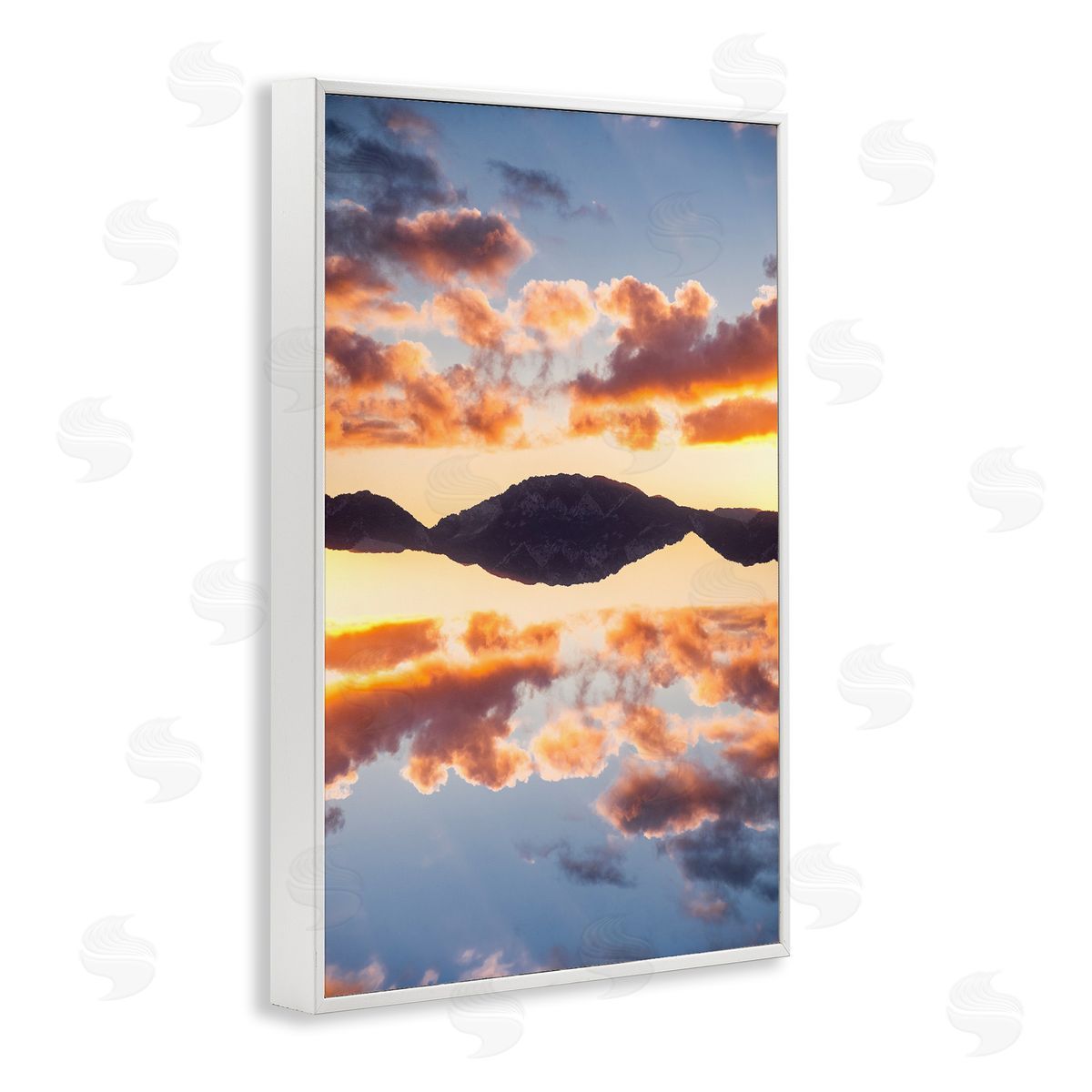 Robin Vandenabeele Vibrant Sunset Reflection Canvas Wall Art Print