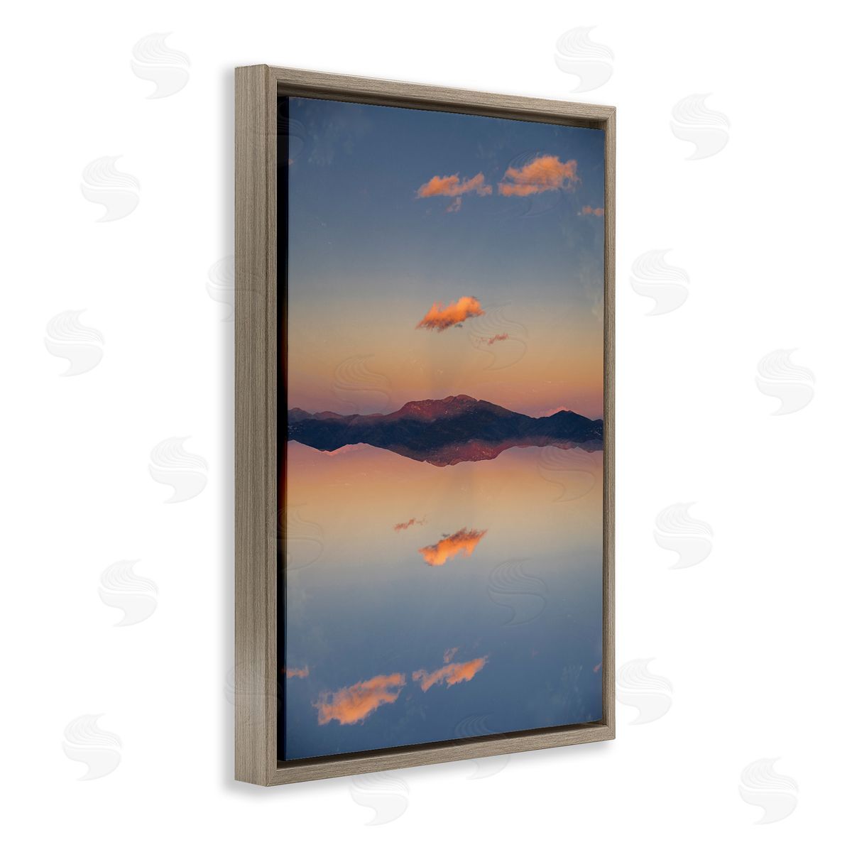 Robin Vandenabeele Vertical Symmetry Sunset Canvas Wall Art Print