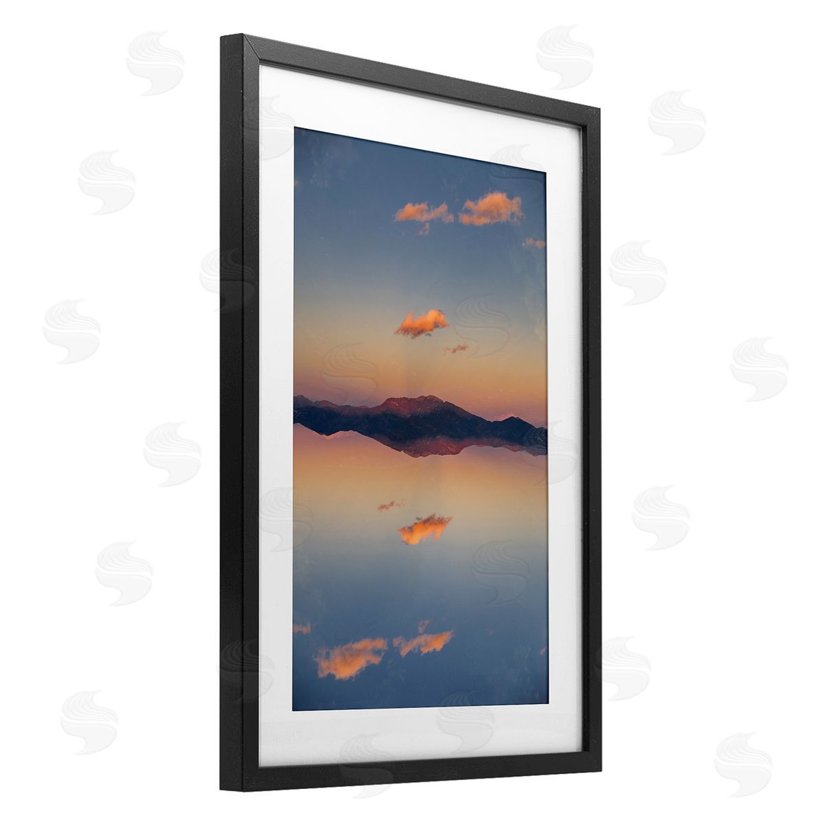 Robin Vandenabeele Vertical Symmetry Sunset Canvas Wall Art Print
