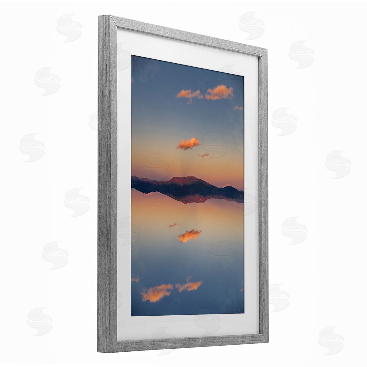 Robin Vandenabeele Vertical Symmetry Sunset Canvas Wall Art Print