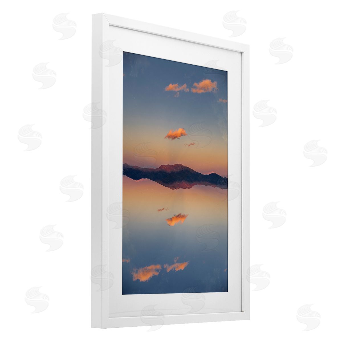 Robin Vandenabeele Vertical Symmetry Sunset Canvas Wall Art Print