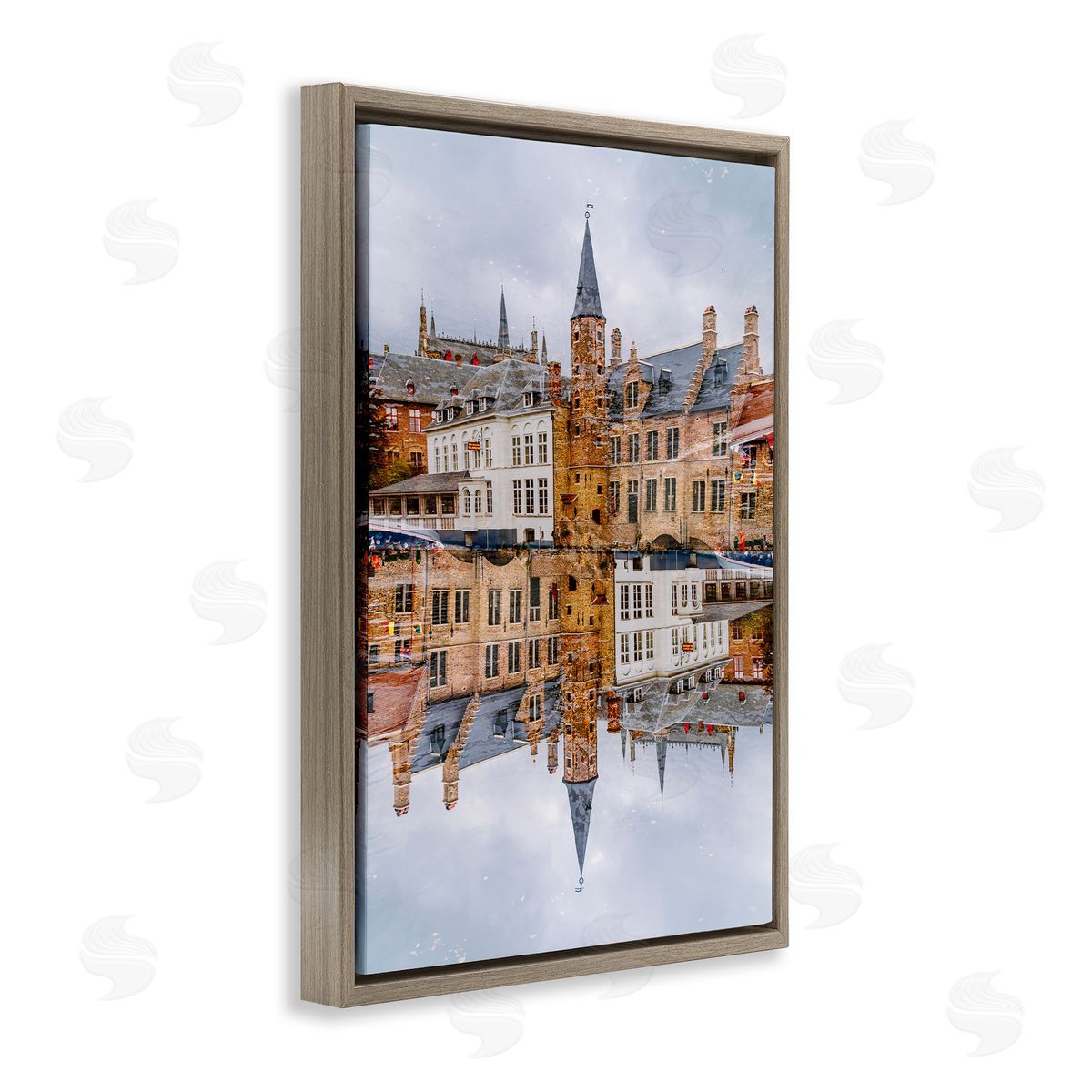 Robin Vandenabeele Historical Architecture Reflection Canvas Wall Art Print