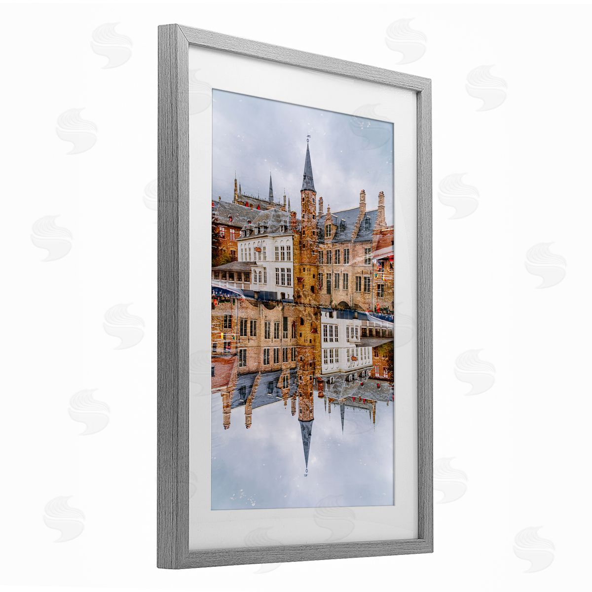 Robin Vandenabeele Historical Architecture Reflection Canvas Wall Art Print