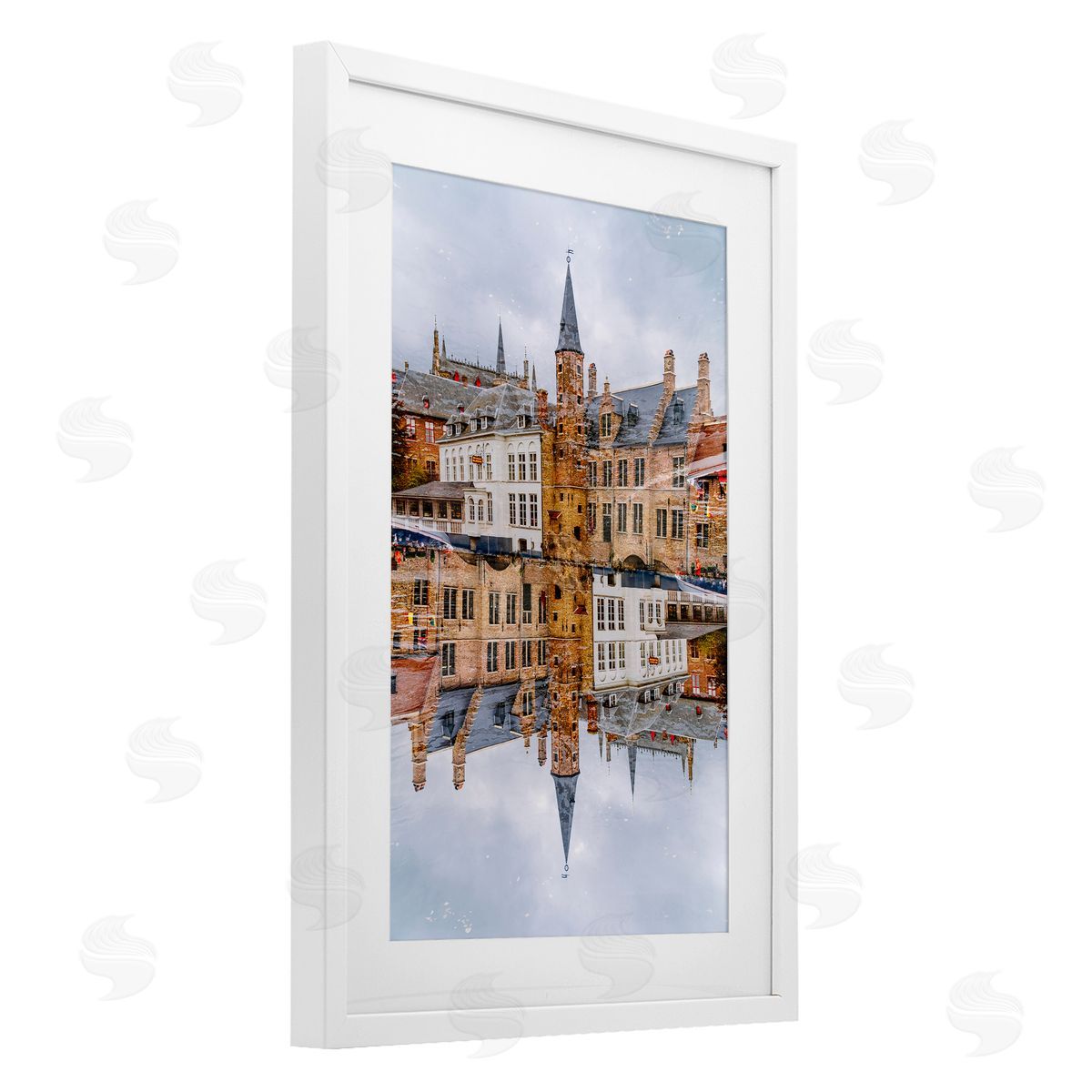 Robin Vandenabeele Historical Architecture Reflection Canvas Wall Art Print