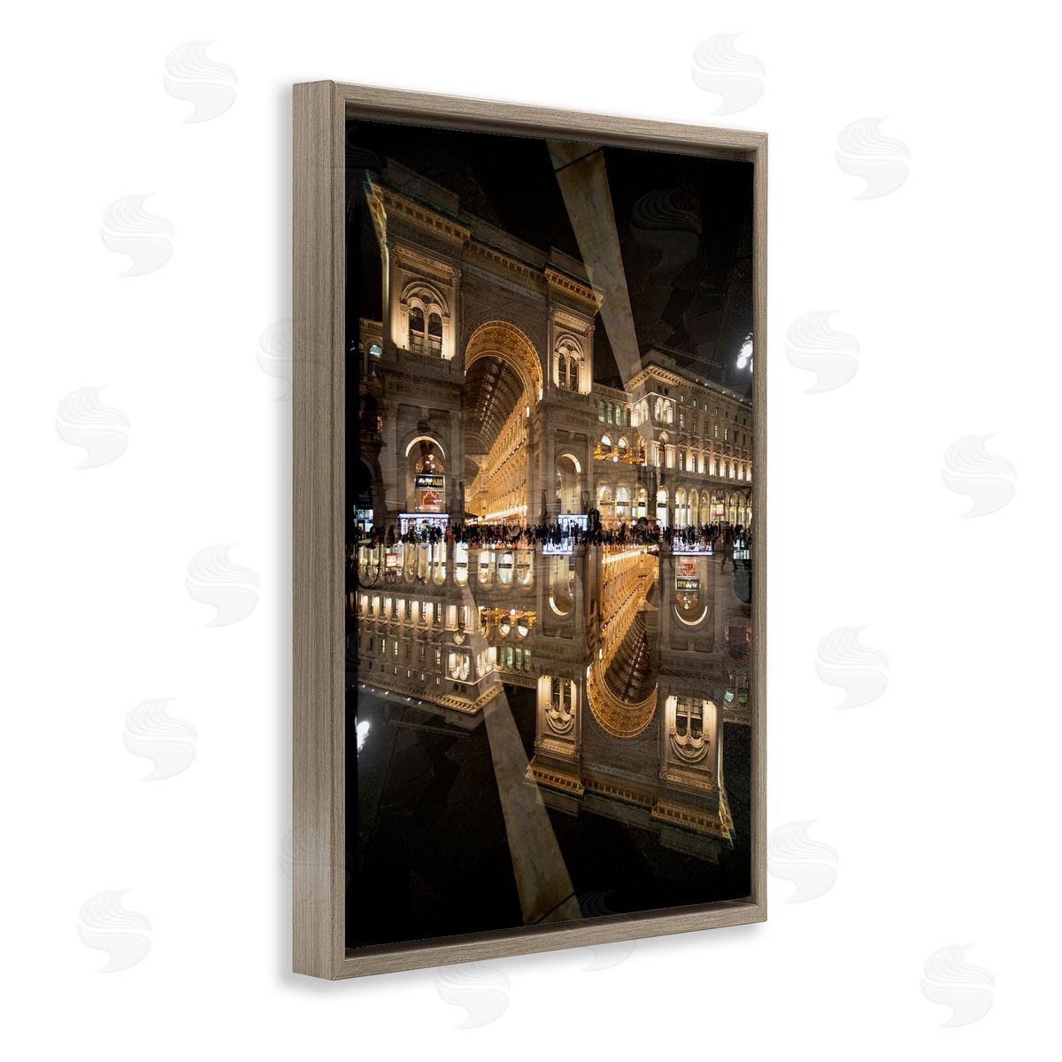 Robin Vandenabeele Illuminated Architecture Symmetry Canvas Wall Art Print