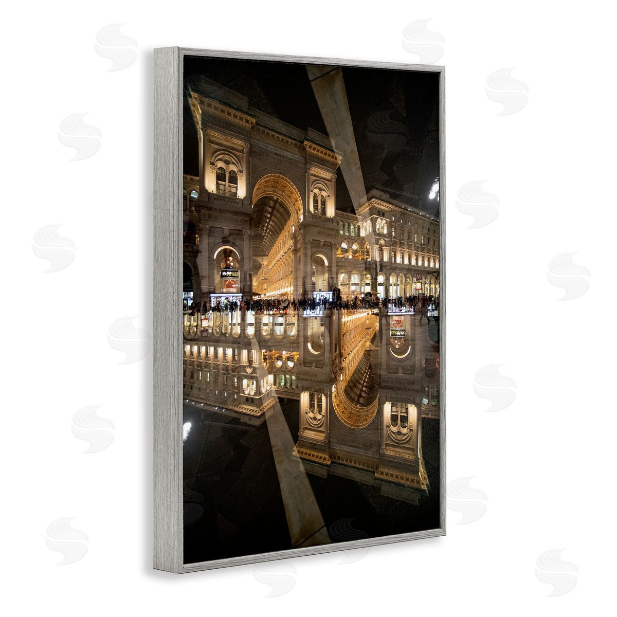 Robin Vandenabeele Illuminated Architecture Symmetry Canvas Wall Art Print