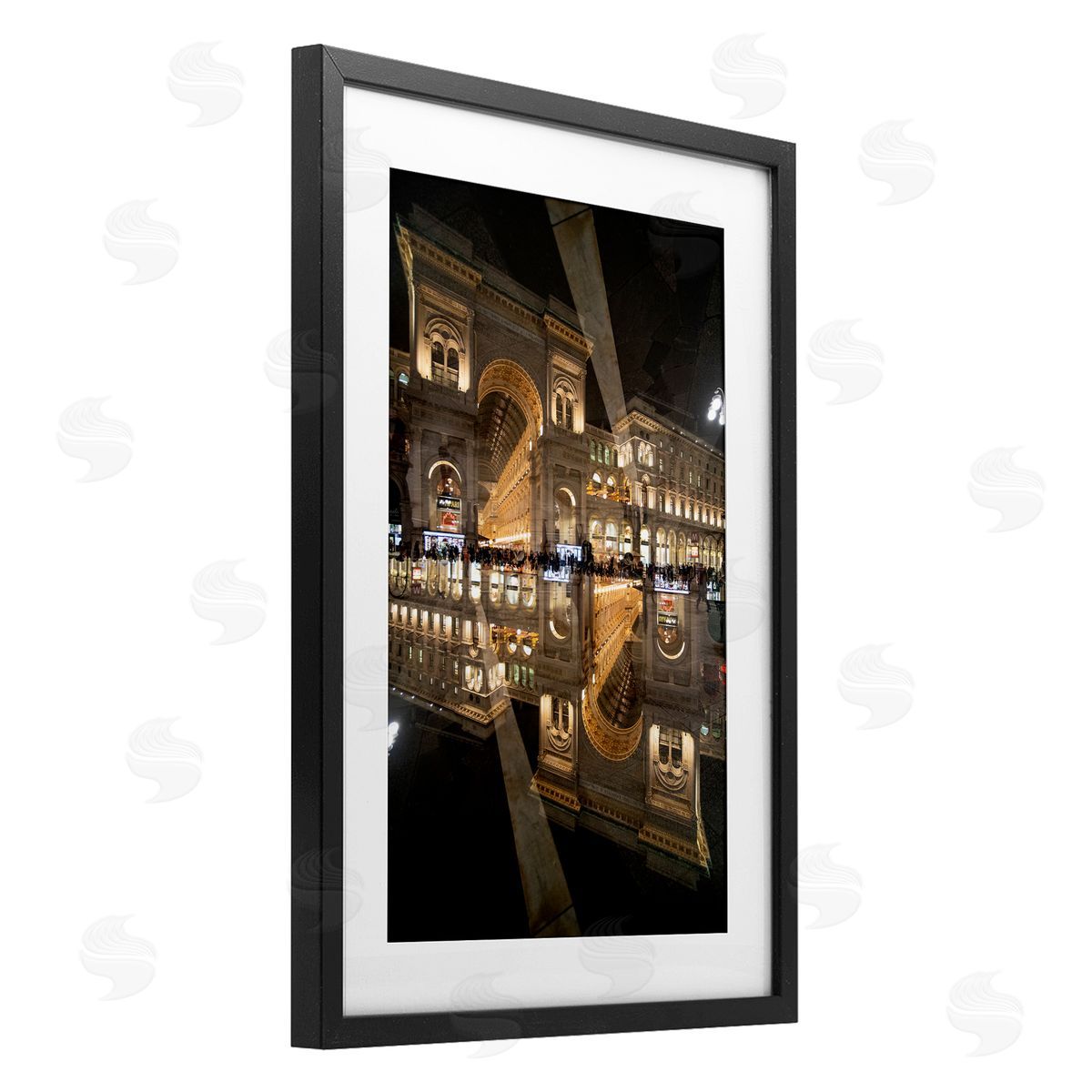 Robin Vandenabeele Illuminated Architecture Symmetry Canvas Wall Art Print
