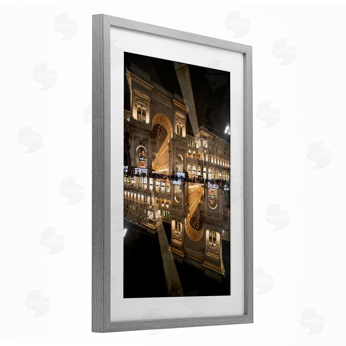 Robin Vandenabeele Illuminated Architecture Symmetry Canvas Wall Art Print