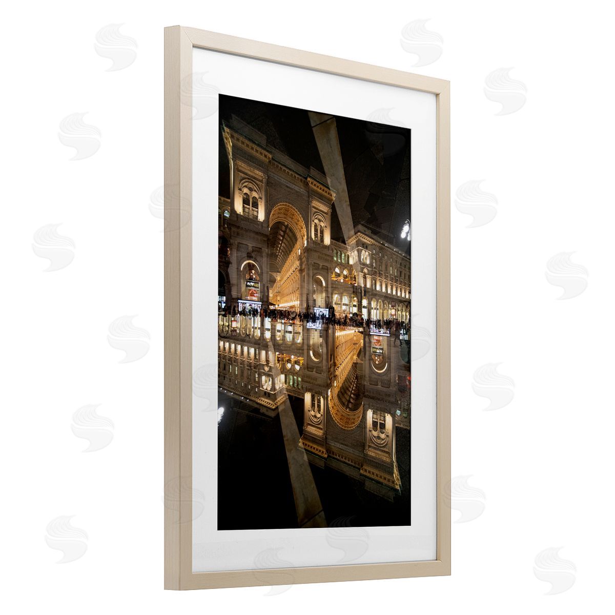 Robin Vandenabeele Illuminated Architecture Symmetry Canvas Wall Art Print