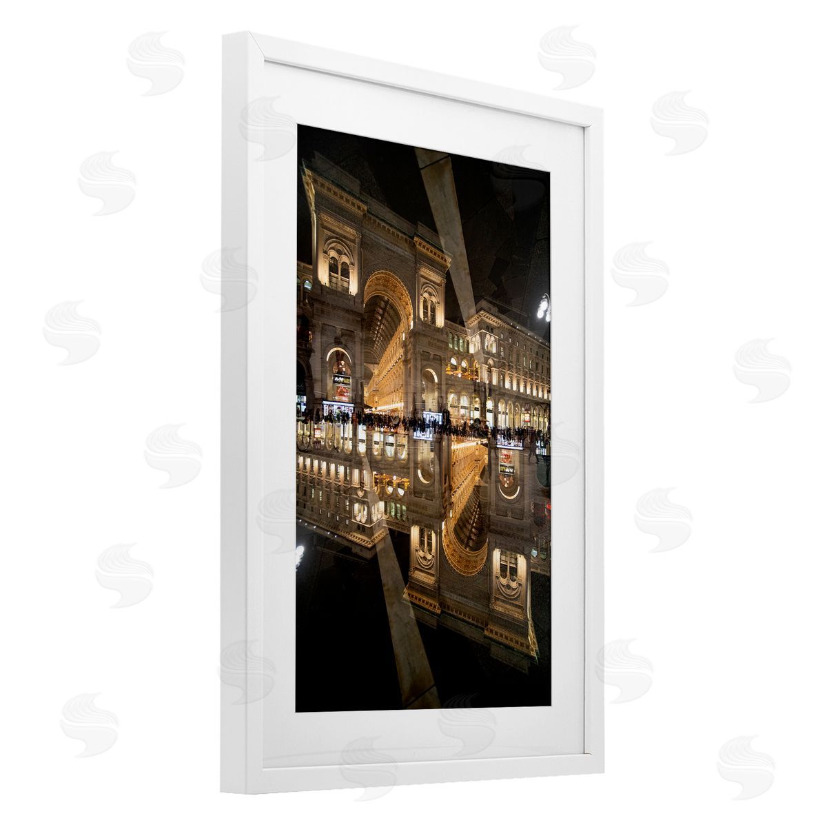 Robin Vandenabeele Illuminated Architecture Symmetry Canvas Wall Art Print