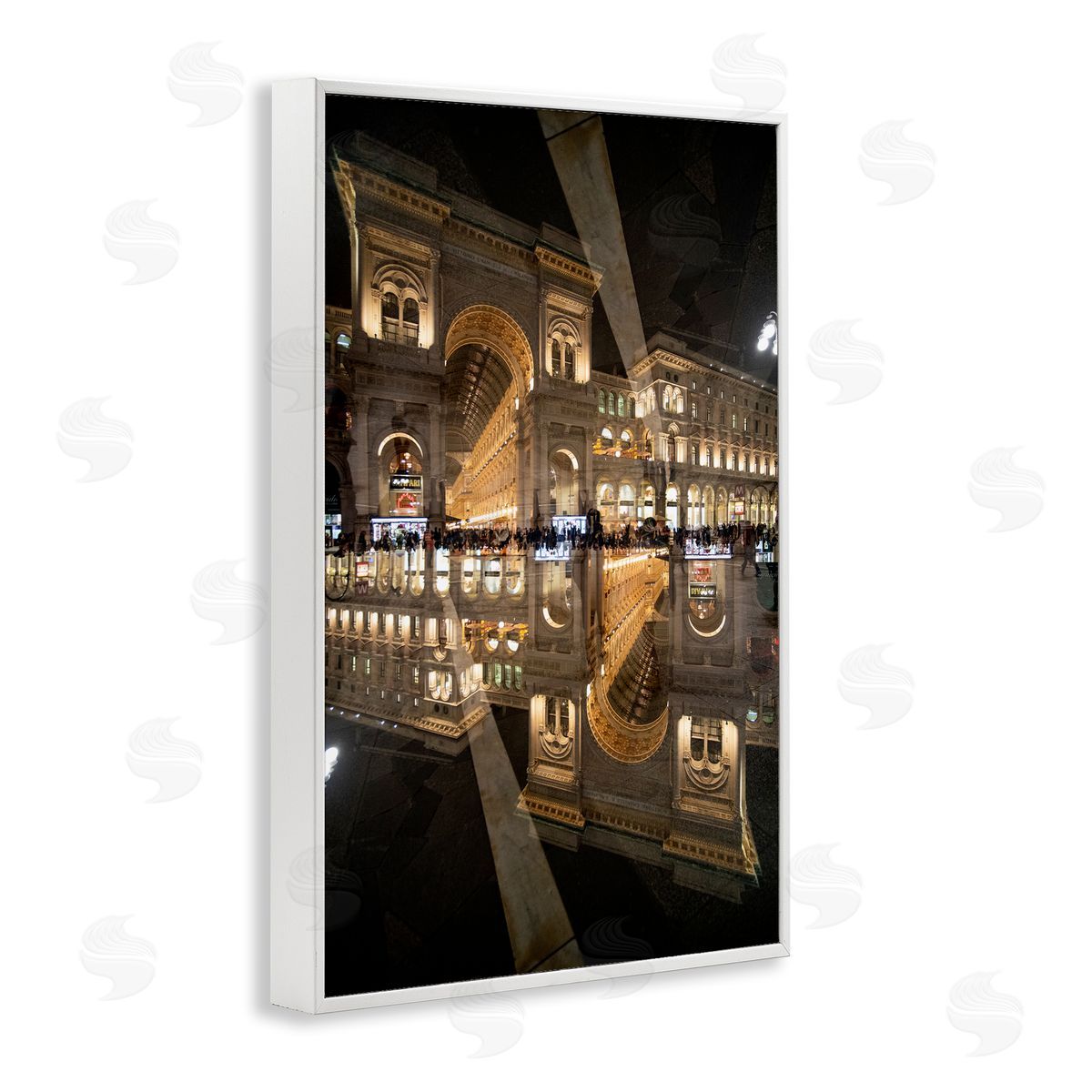 Robin Vandenabeele Illuminated Architecture Symmetry Canvas Wall Art Print