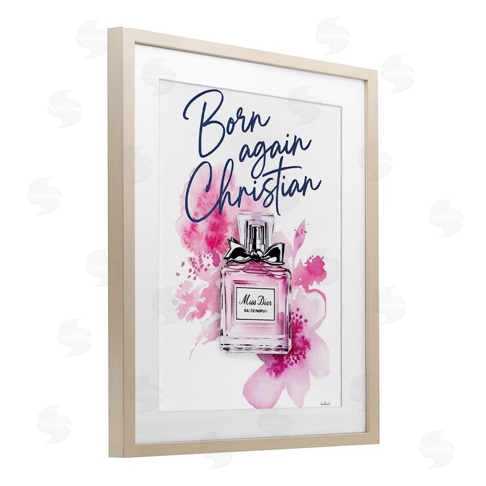 Amanda Greenwood Born Again Christian with Fragrance Brown Framed Print Under Glass Wall Art