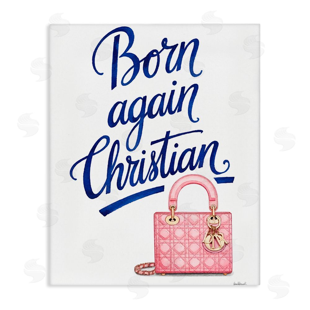 Amanda Greenwood Glam Born Again Christian Stretched Canvas Wall Art Print