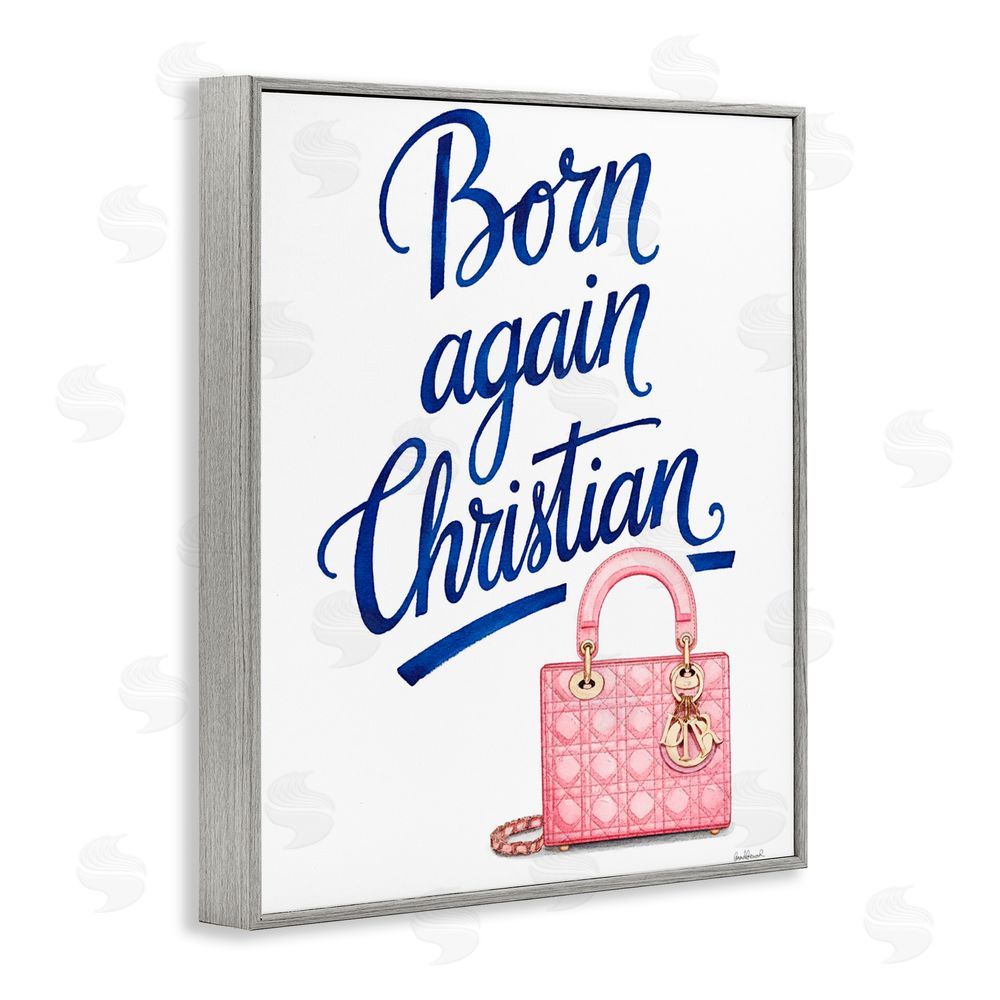 Amanda Greenwood Glam Born Again Christian Gray Framed Giclee Print Wall Art