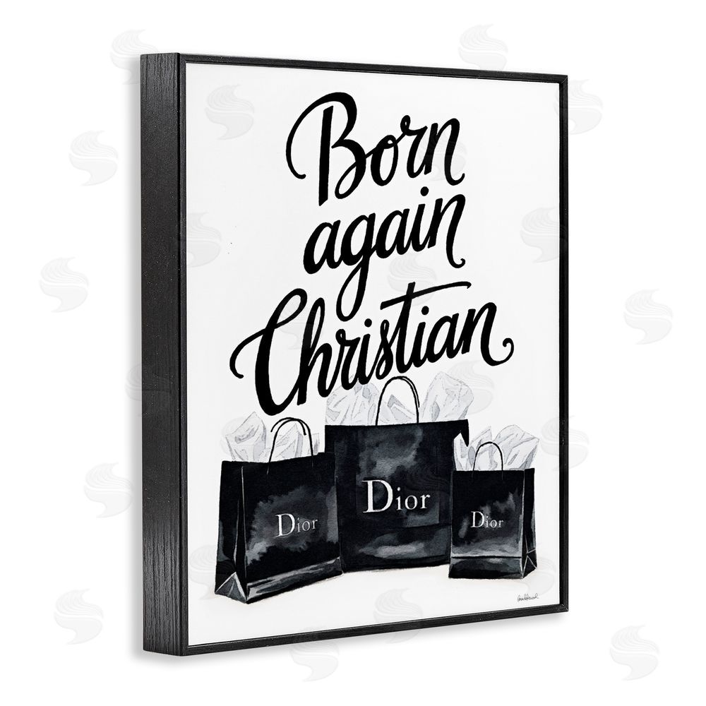 Amanda Greenwood Shopping Born Again Christian Black Framed Giclee Print Wall Art