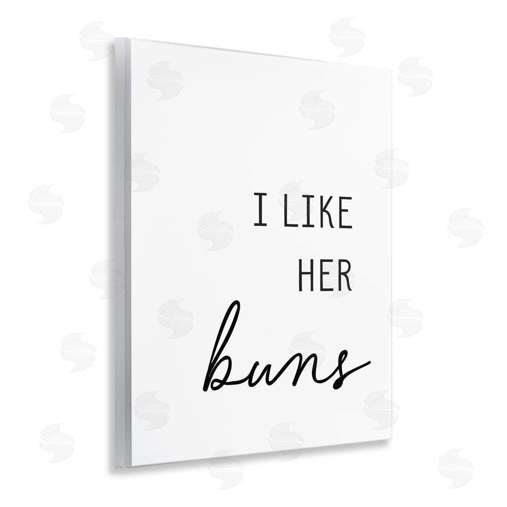 Lettered and Lined Like Her Buns Wooden Wall Plaque Art Print