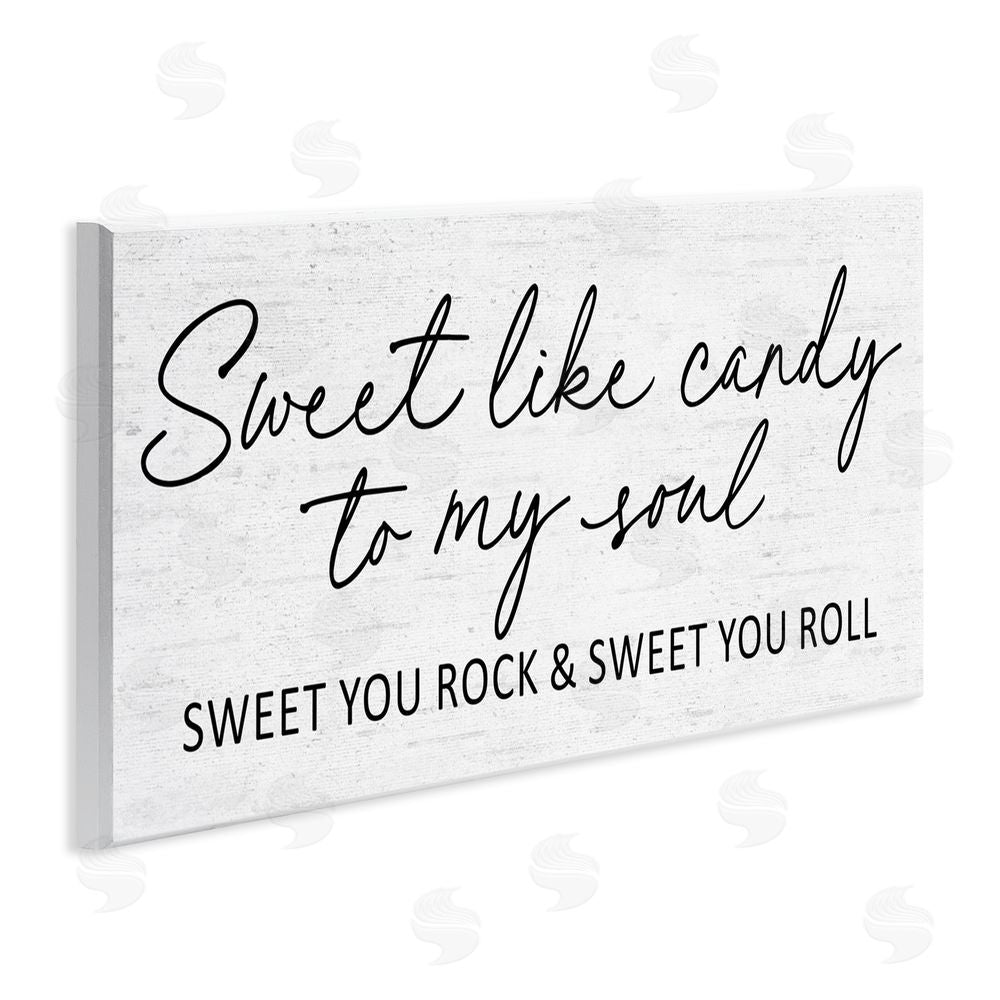 Lettered and Lined Sweet Like Candy Song Lyrics Wooden Wall Plaque Art Print
