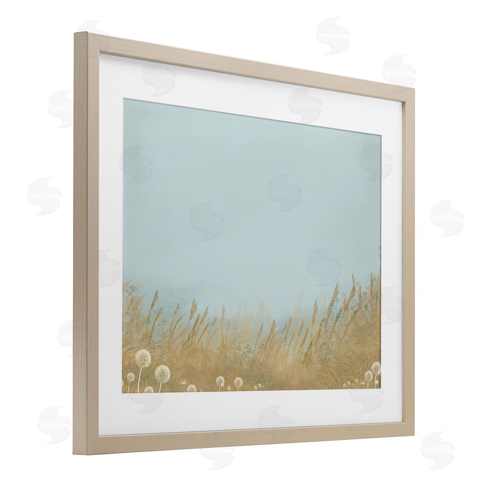 Renel Peters Misty Meadows Blowing in Wind Brown Framed Print Under Glass Wall Art