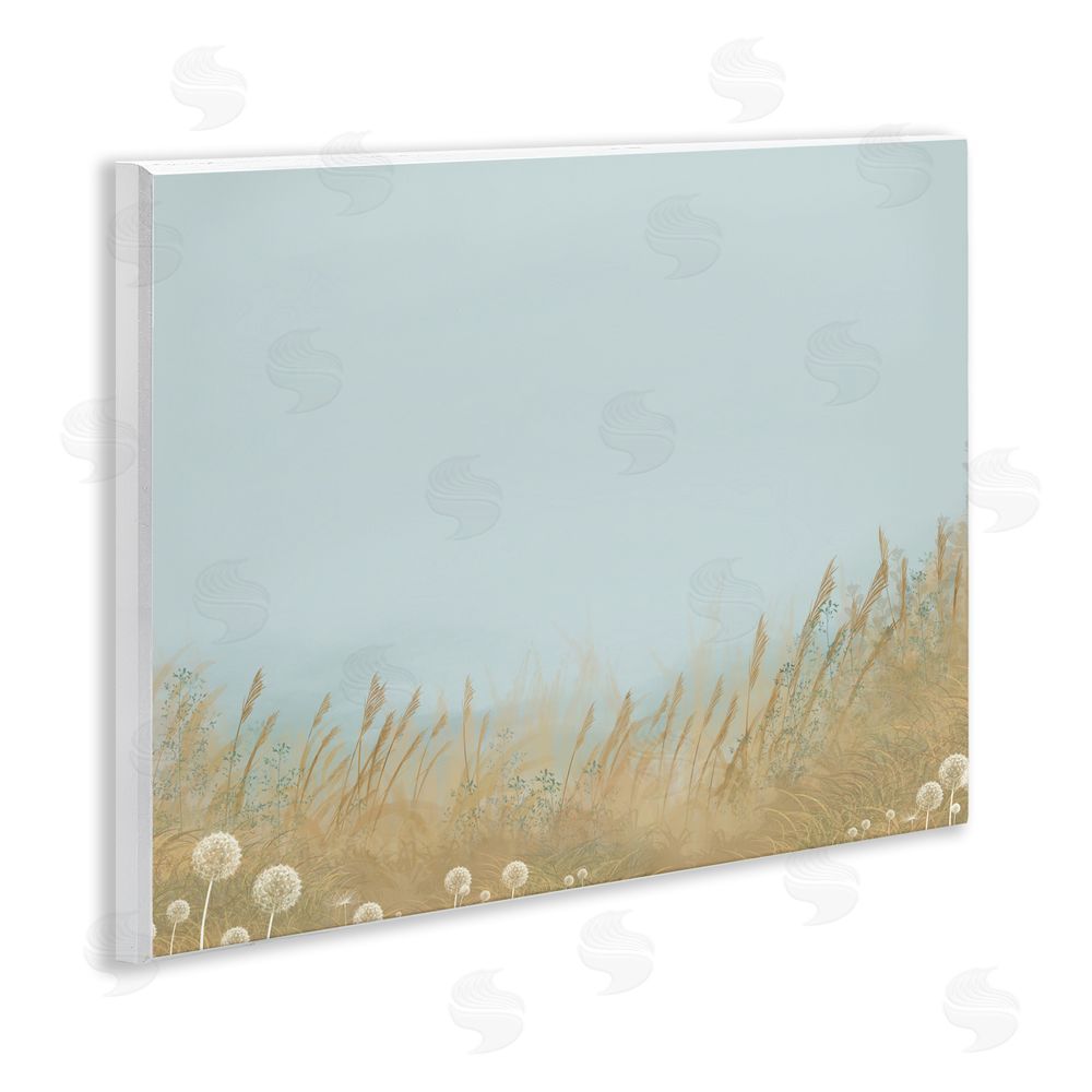 Renel Peters Misty Meadows Blowing in Wind Wooden Wall Plaque Art Print