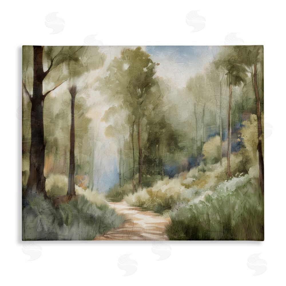 Kim Allen Hazy Atmospheric Walk Stretched Canvas Wall Art Print