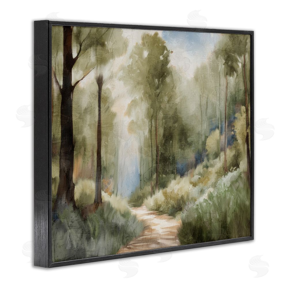 Kim Allen Hazy Atmospheric Walk Black Framed Giclee Print Wall Art