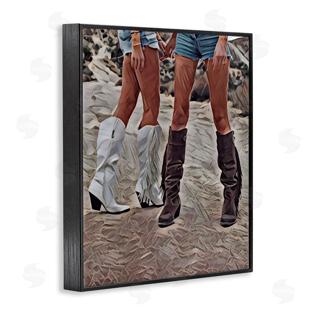 Jesse Keith Rodeo Girls Friendship Black Framed Giclee Print Wall Art