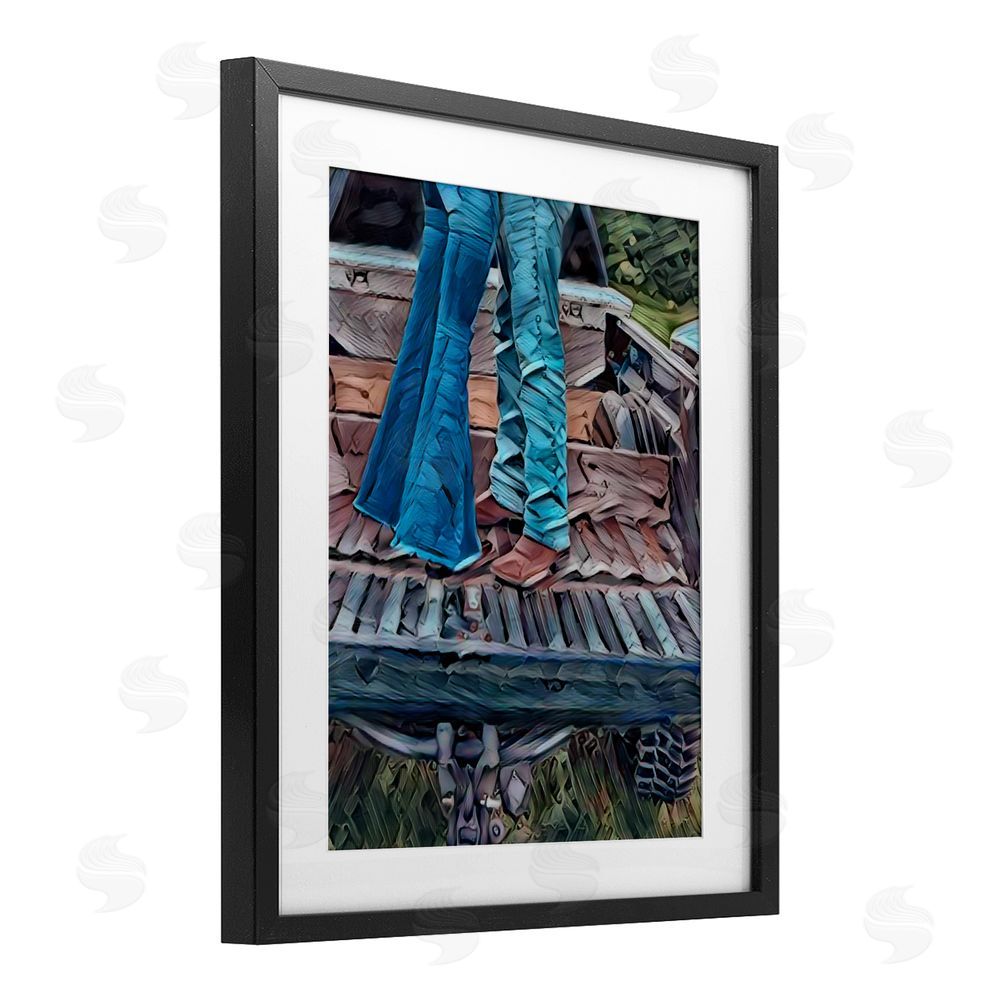 Jesse Keith Truck Bed Kisses Black Framed Print Under Glass Wall Art