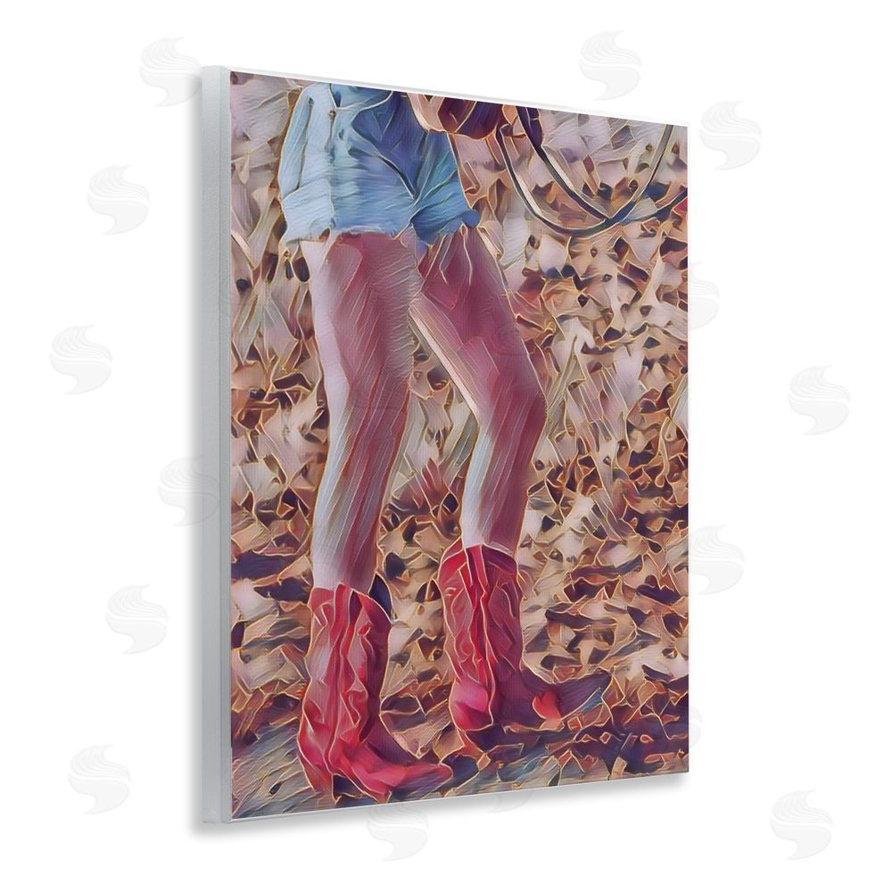 Jesse Keith Rancher Gal Cowgirl Wooden Wall Plaque Art Print