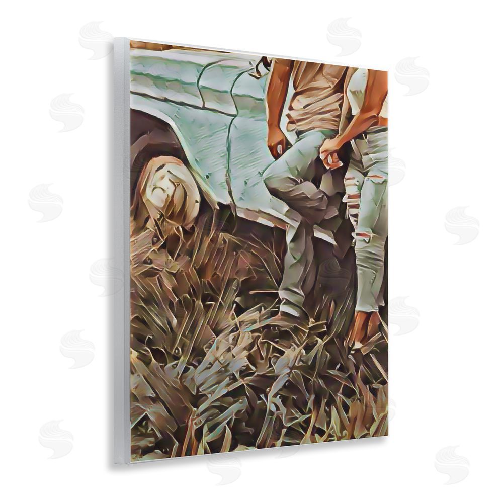 Jesse Keith Leaning In Kisses Wooden Wall Plaque Art Print