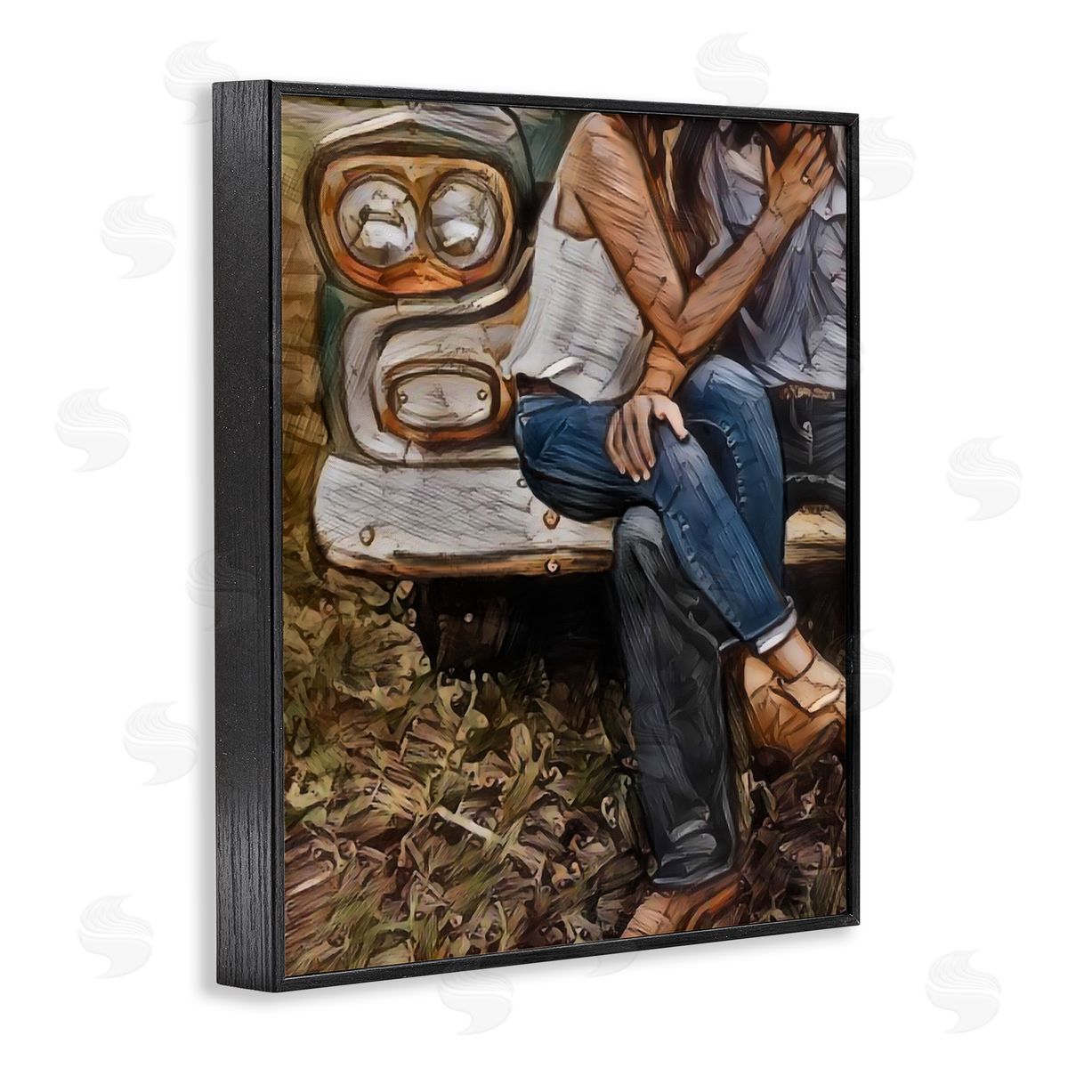 Jesse Keith Crossed Legs & Trucks Black Framed Giclee Print Wall Art